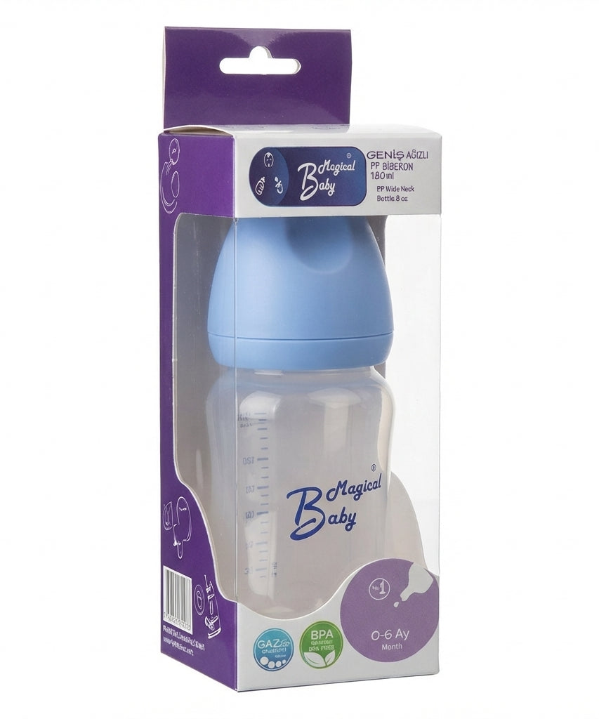 Magical Baby PP Wide Neck Baby Bottle 180ml / 6 oz