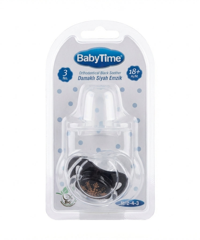BabyTime Orthodontical Black Soother