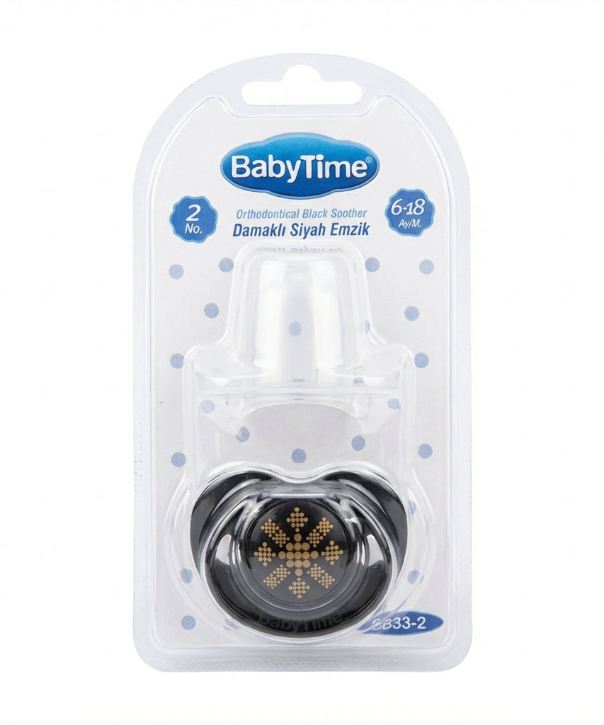 BabyTime Orthodontical Black Soother