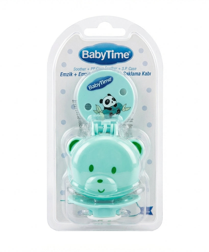 BabyTime Soother, Pacifier Clip, and Storage Case Set