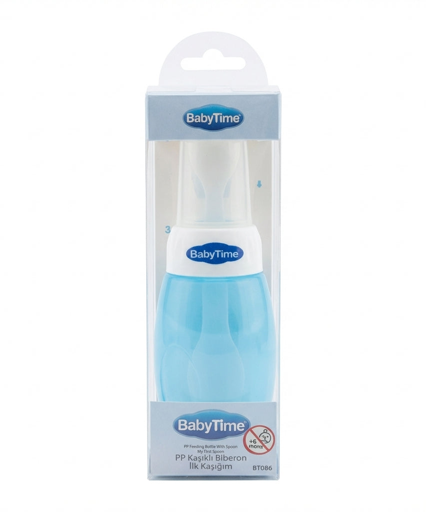 BabyTime PP Feeding Bottle With Spoon - My First Spoon