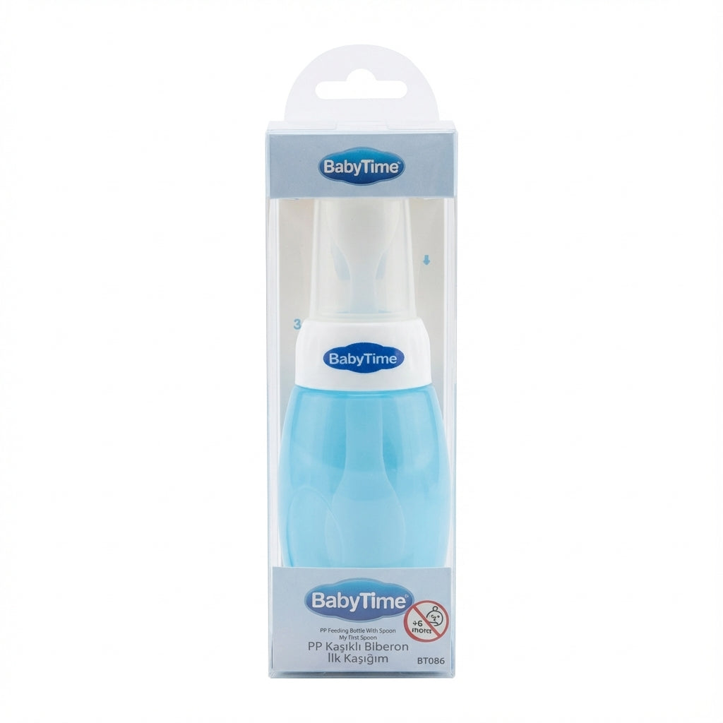 BabyTime PP Feeding Bottle With Spoon - My First Spoon