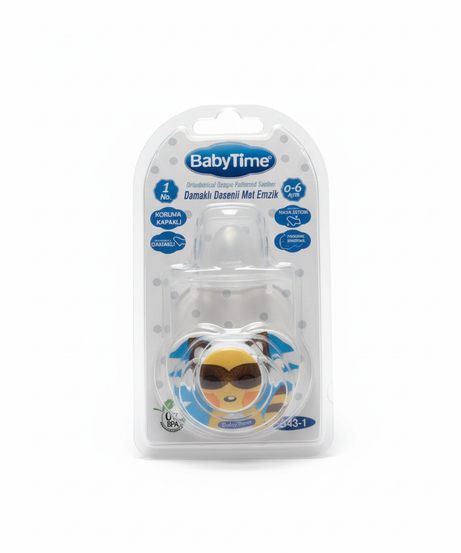 BabyTime Orthodontical Opaque Patterned Soother