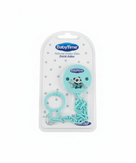 BabyTime Patterned Soother Chain - Panda