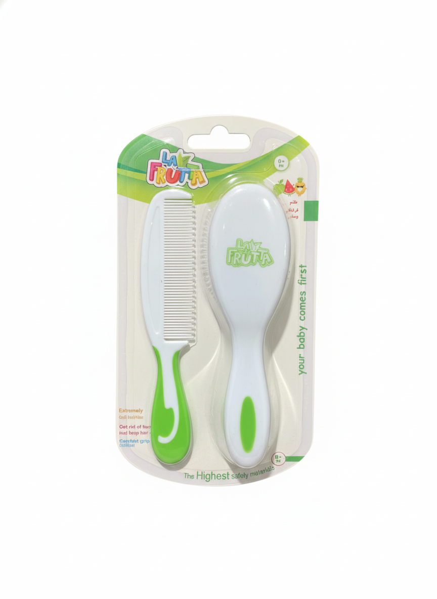 LA FRUTA Baby Comb & Brush Set