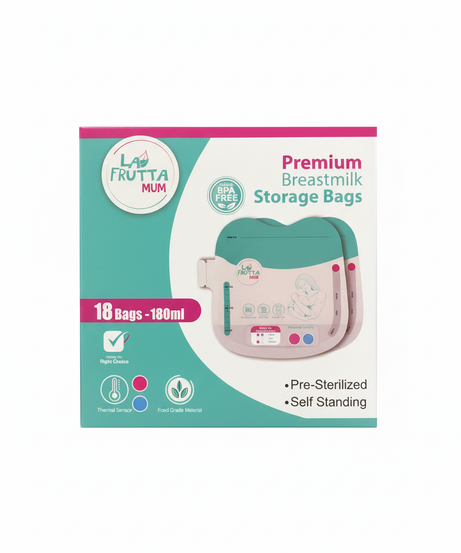 LA FRUTTA MUM Premium Breastmilk Storage Bags (18 Bags - 180ml)