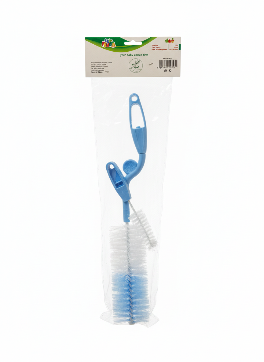 My Frutta Bottle & Teat Brush With Rotating Hand