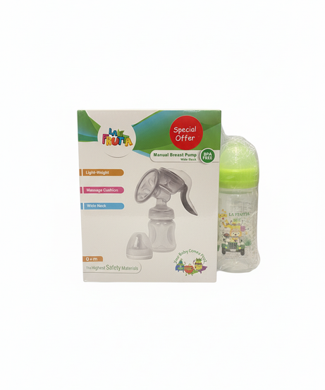 LA FRUTTA Manual Breast Pump Wide Neck (Special Offer)