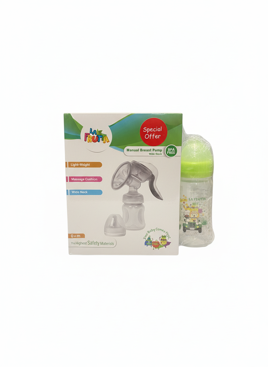 LA FRUTTA Manual Breast Pump Wide Neck (Special Offer)