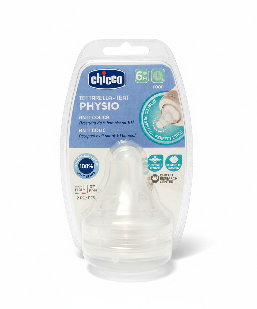 Chicco Physio Anti-Colic Silicone Teat (6+ Months)