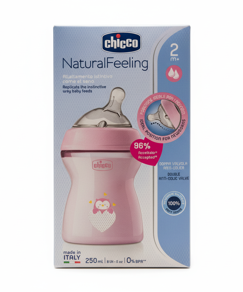 Chicco NaturalFeeling Baby Bottle 250ml (2m+)
