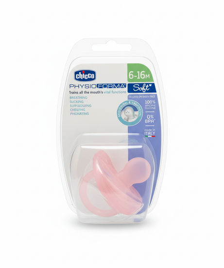 Chicco PHYSIOFORMA Soft Pacifier 6-16M (Pink)