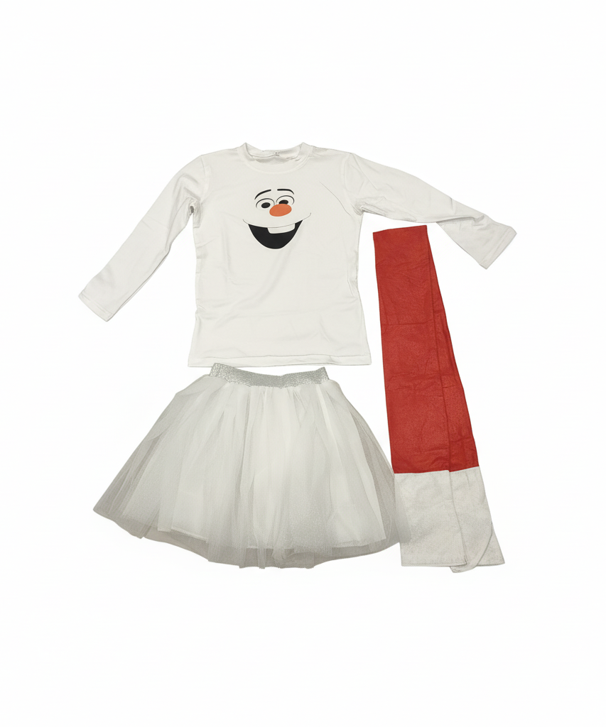Olaf Snowman Character Costume Play Set