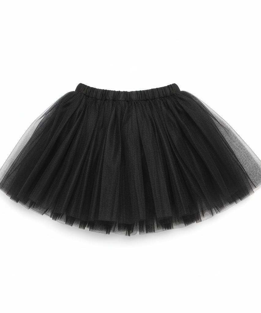 Children's Black Tulle Tutu Skirt
