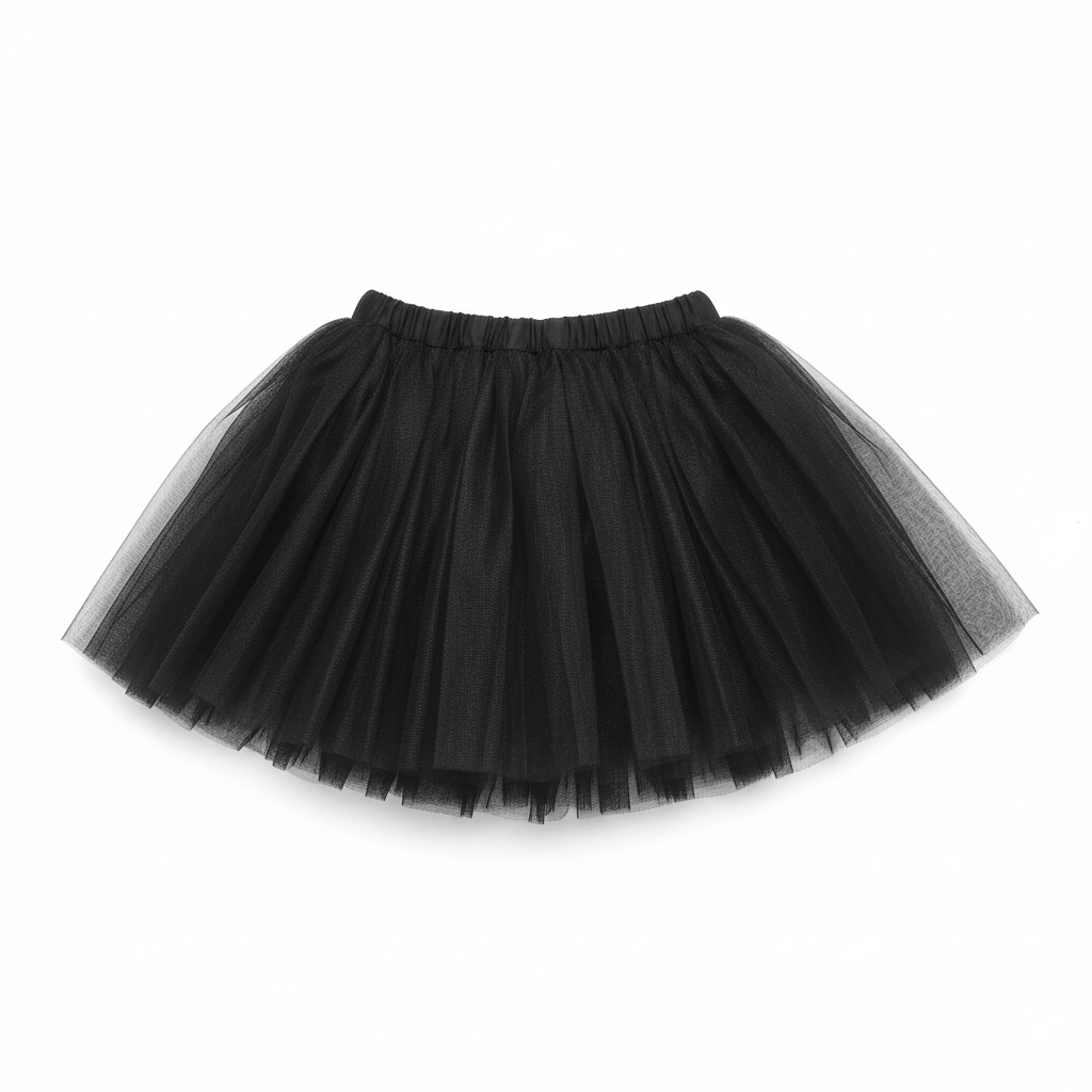 Children's Black Tulle Tutu Skirt