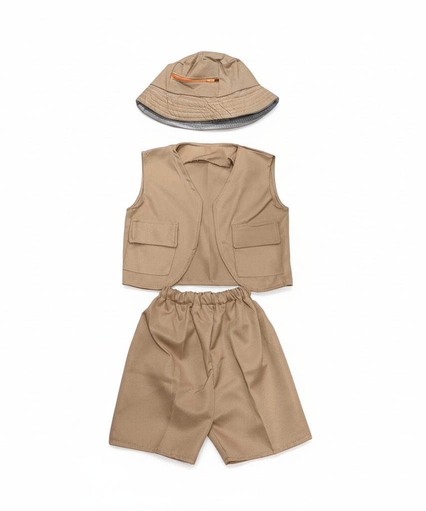 Kids Safari Explorer Adventure Costume Set
