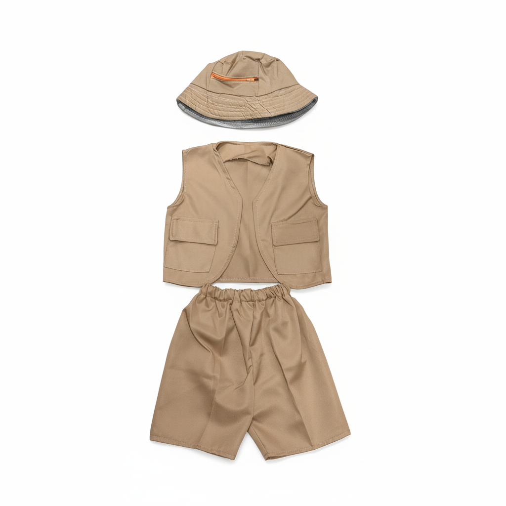 Kids Safari Explorer Adventure Costume Set