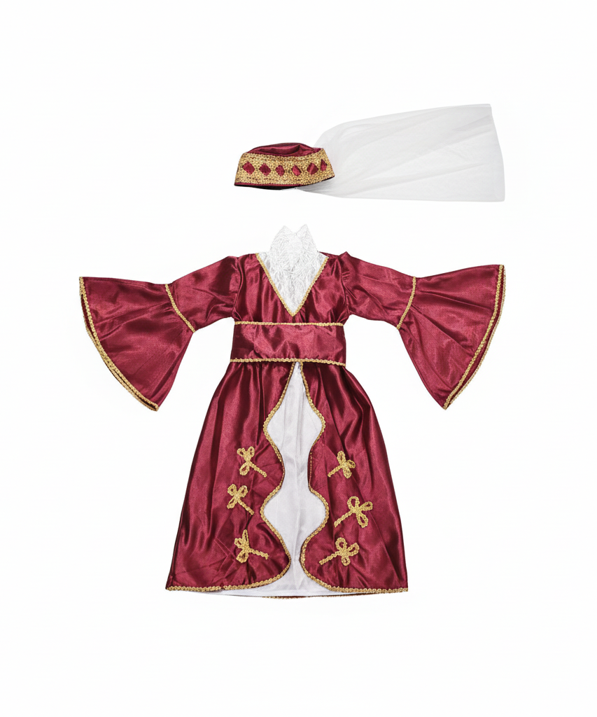 Turkish Regal Princess Dress-Up Costume Set