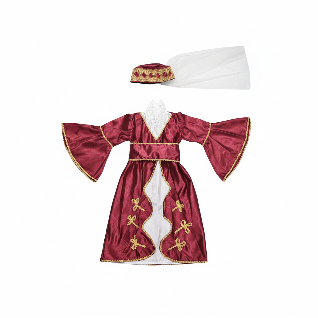 Turkish Regal Princess Dress-Up Costume Set