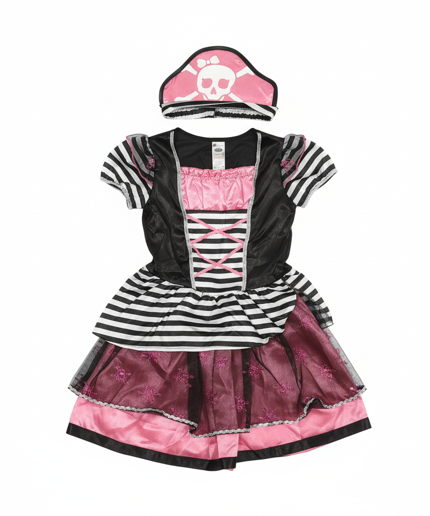 Graffiti Girls' Pink Pirate Dress-Up Costume