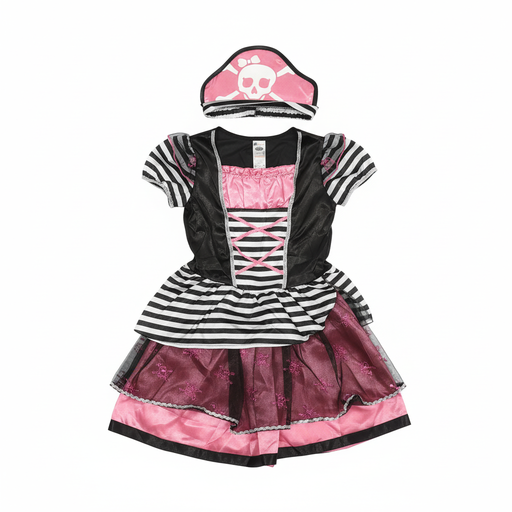 Graffiti Girls' Pink Pirate Dress-Up Costume
