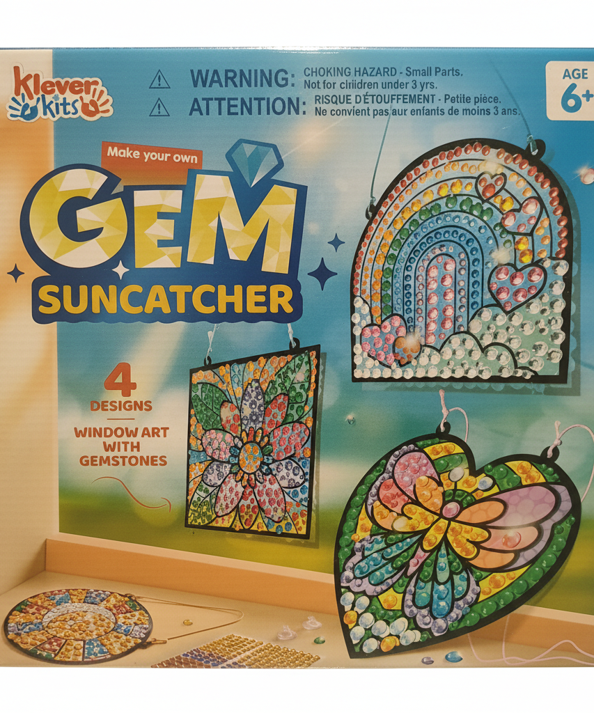 Klever Kits Make Your Own Gem Suncatcher