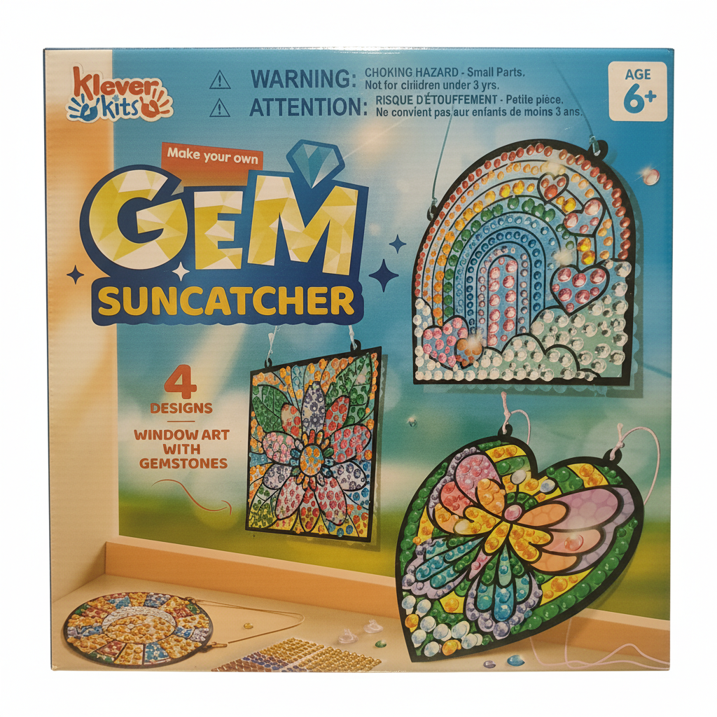 Klever Kits Make Your Own Gem Suncatcher