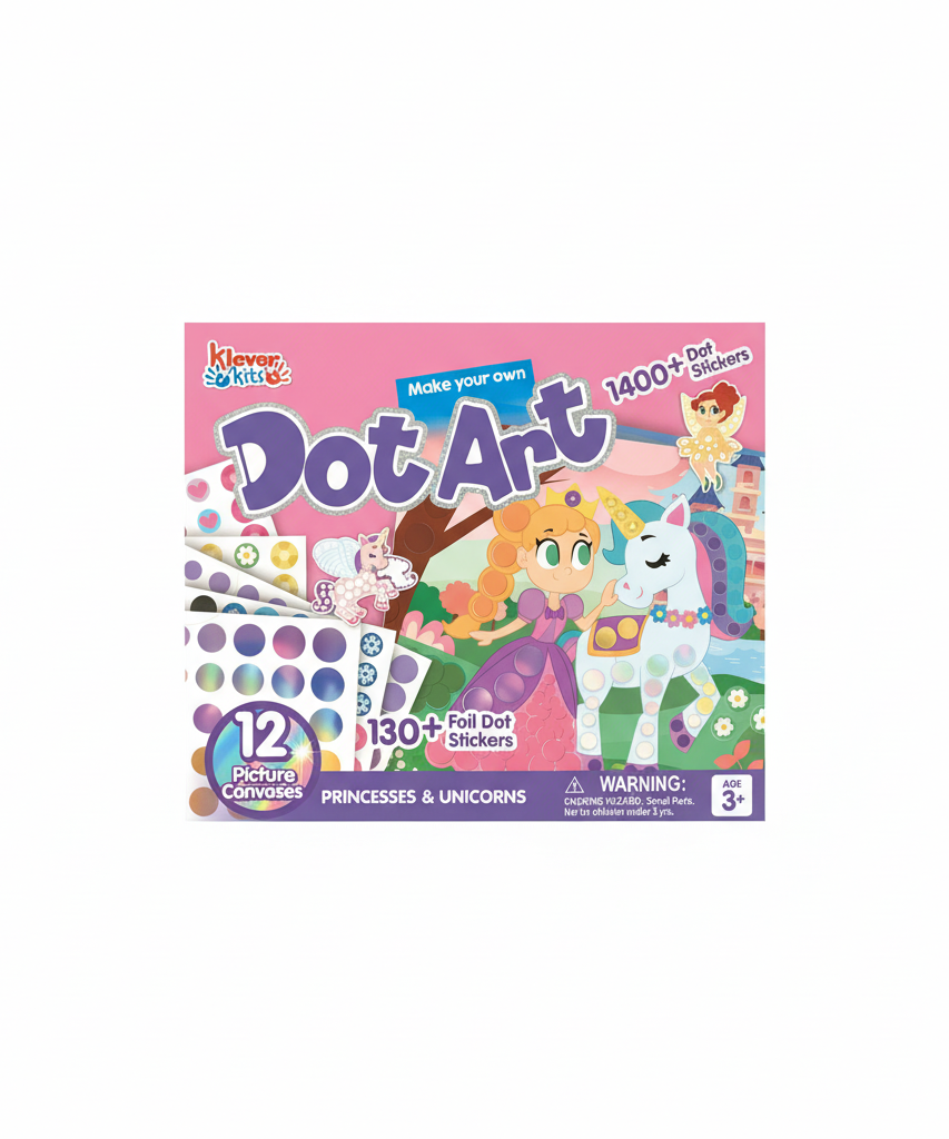 Klever Kits Make Your Own Dot Art: Princesses & Unicorns