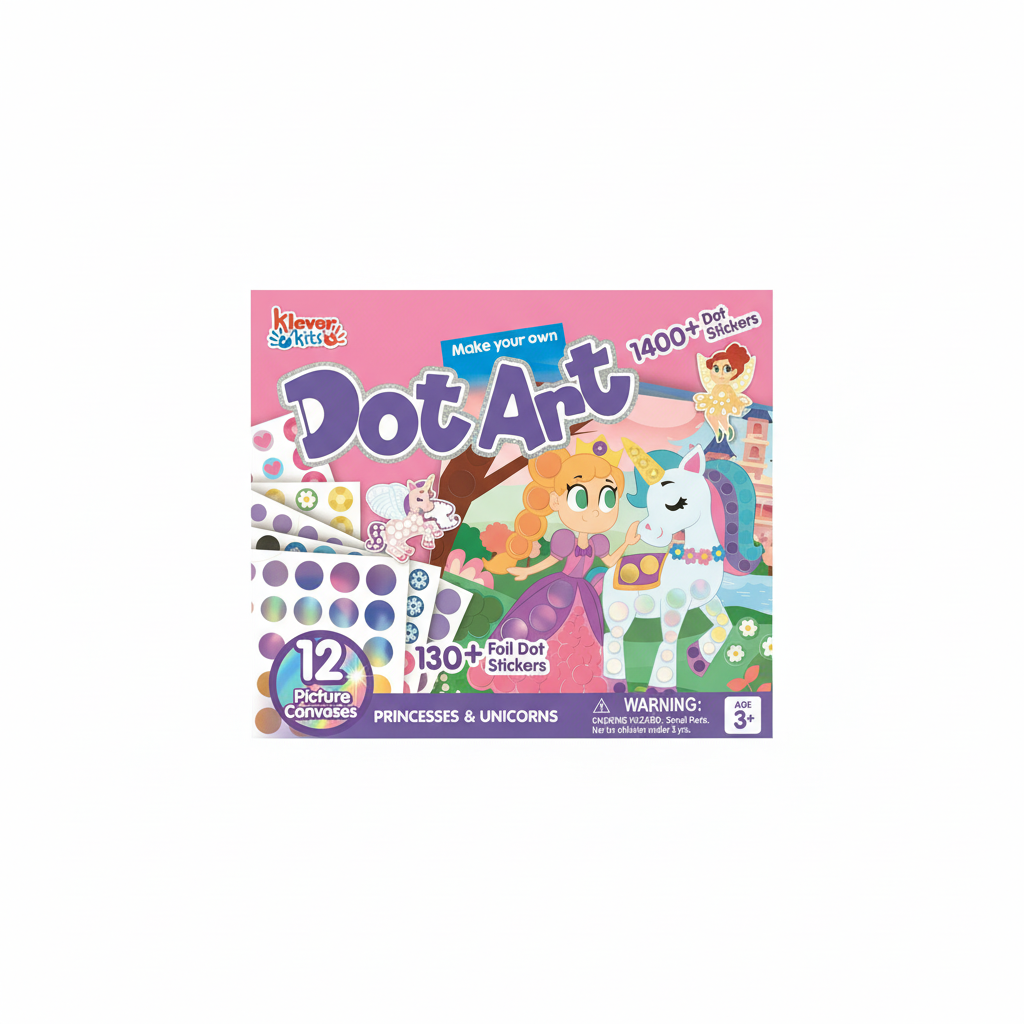 Klever Kits Make Your Own Dot Art: Princesses & Unicorns