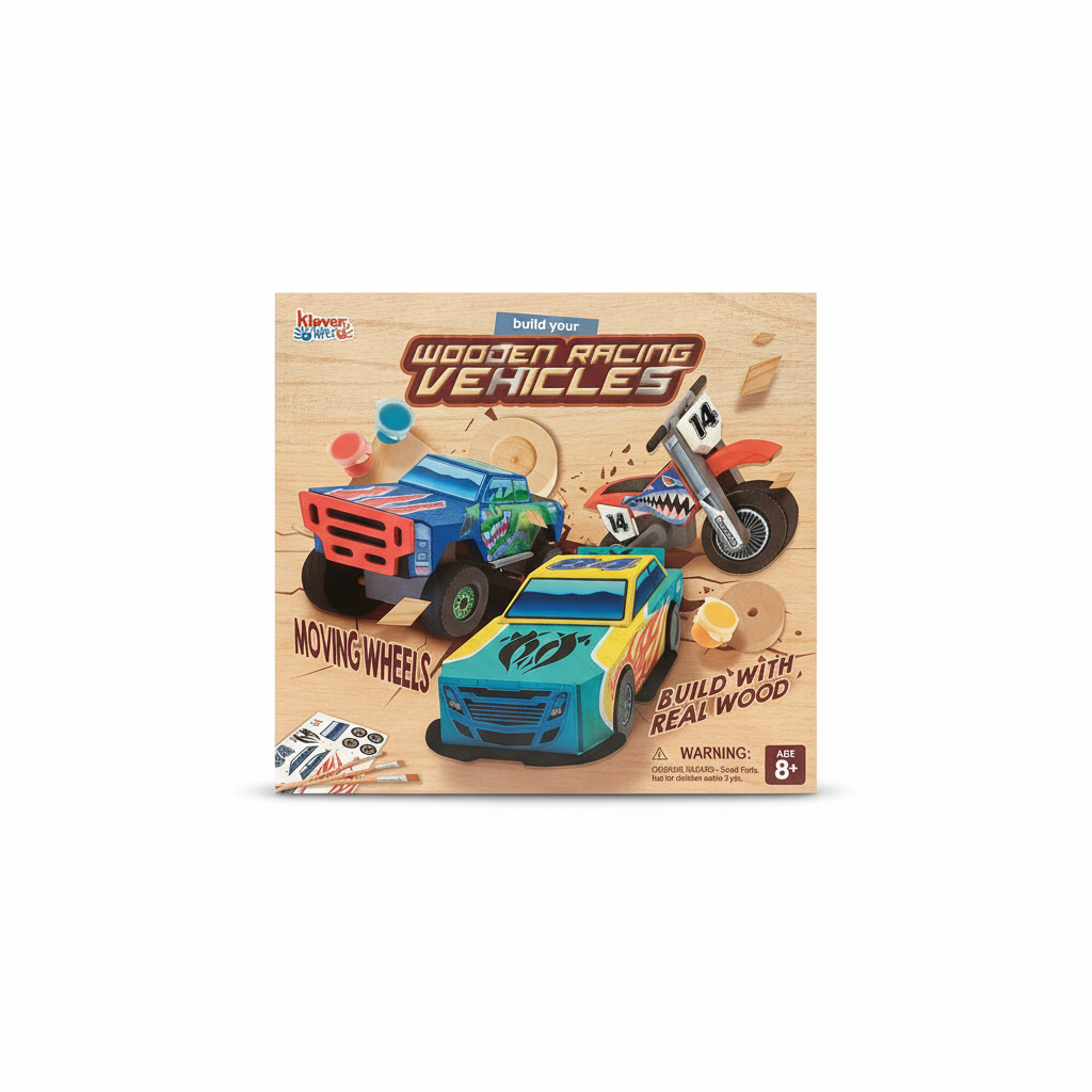 Klever Kits Build Your Wooden Racing Vehicles