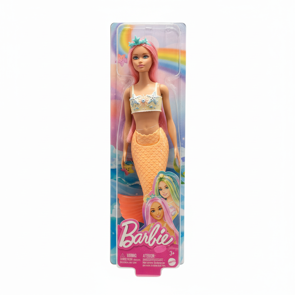 Barbie Mermaid Doll with Pink Hair