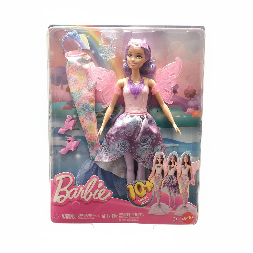 Barbie 10+ Looks! Fairy & Mermaid Fantasy Doll