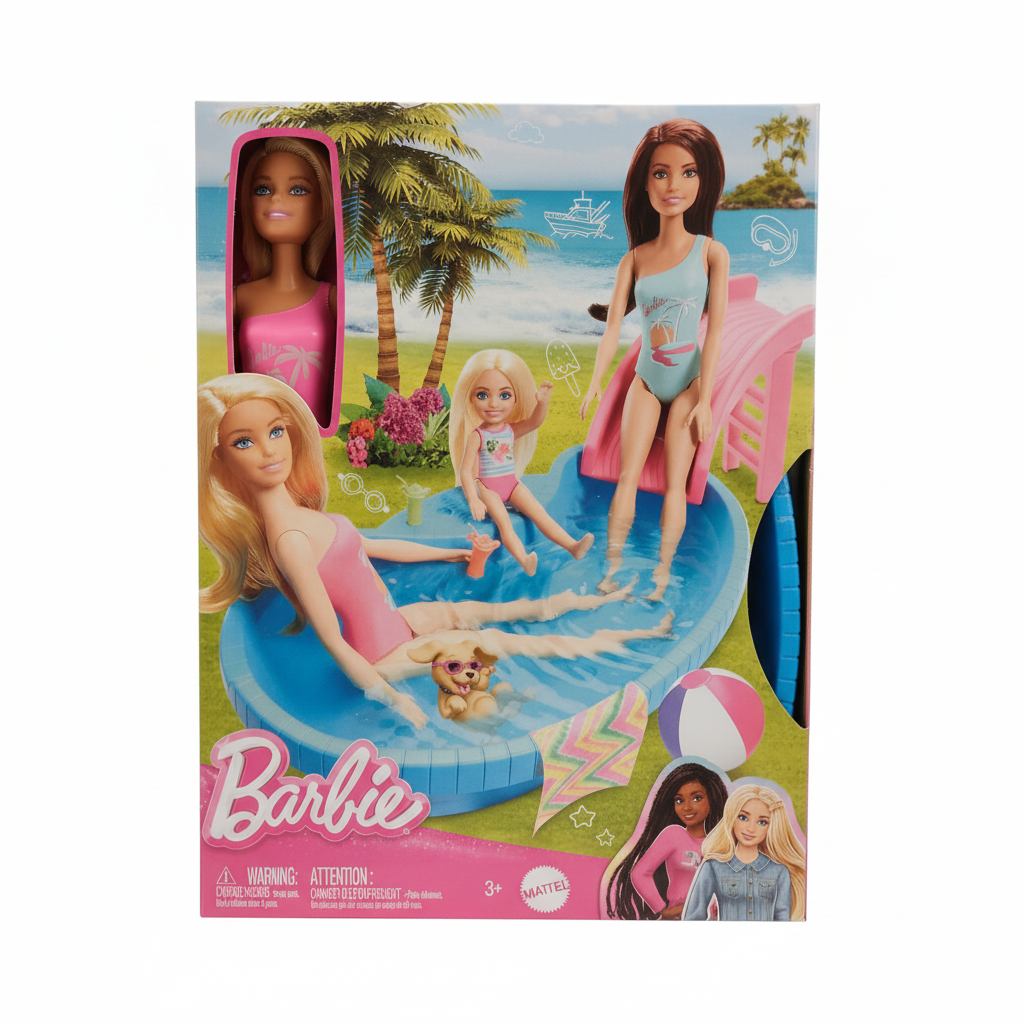 Barbie Pool Party Playset with Doll