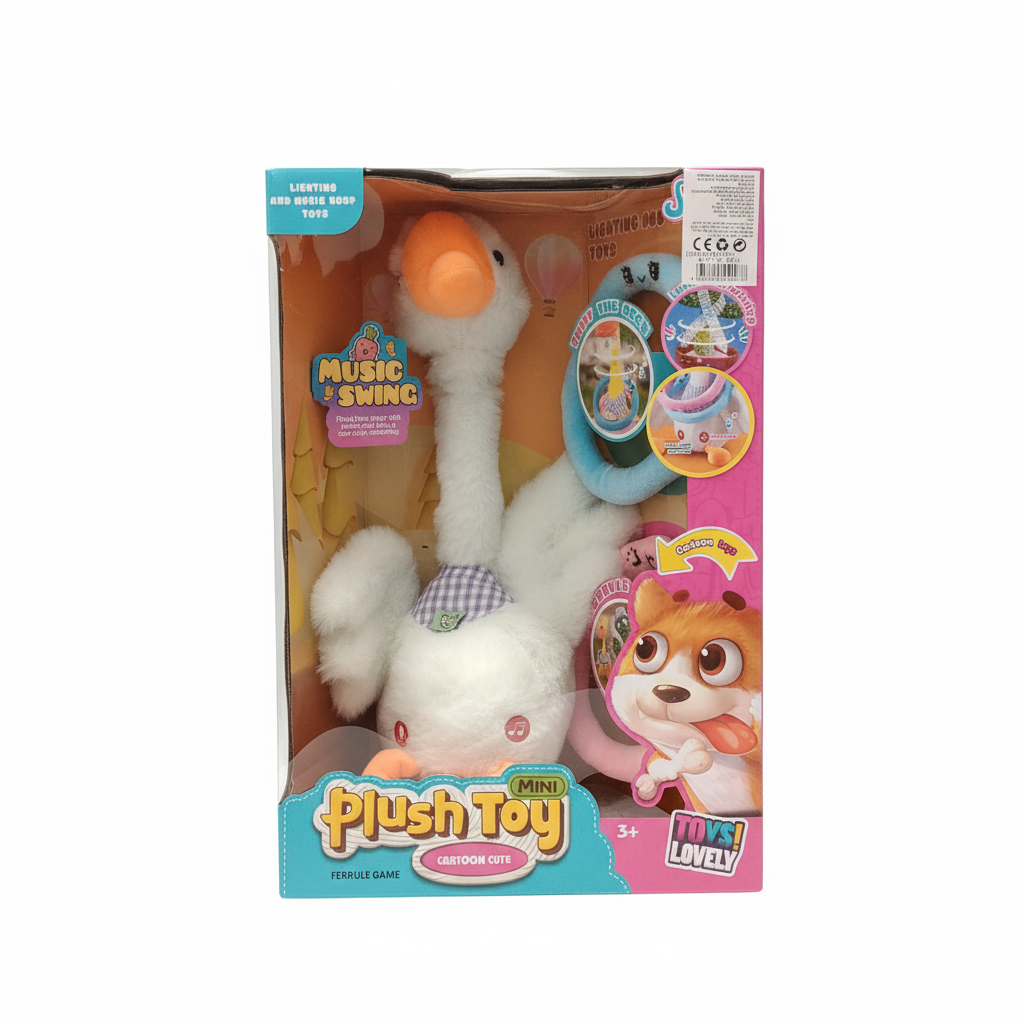 Cartoon Cute Music & Swing Mini Plush Toy with Lighting and Recording