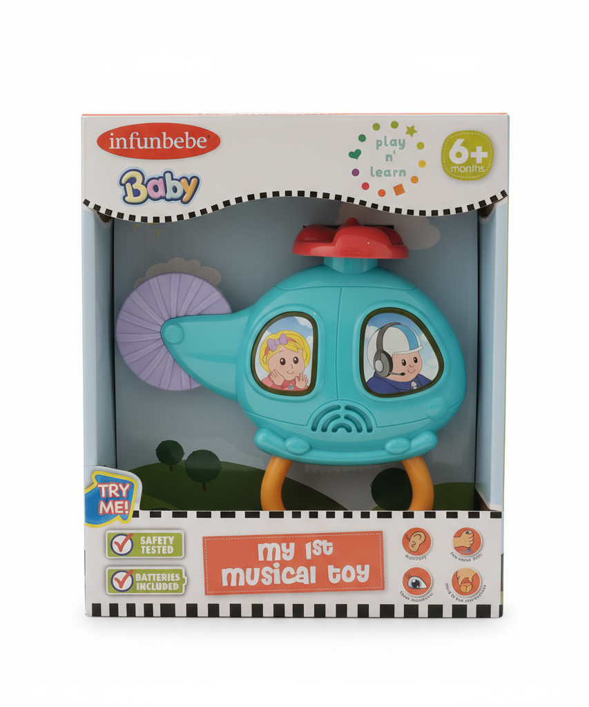 infunbebe Baby My 1st Musical Helicopter Toy