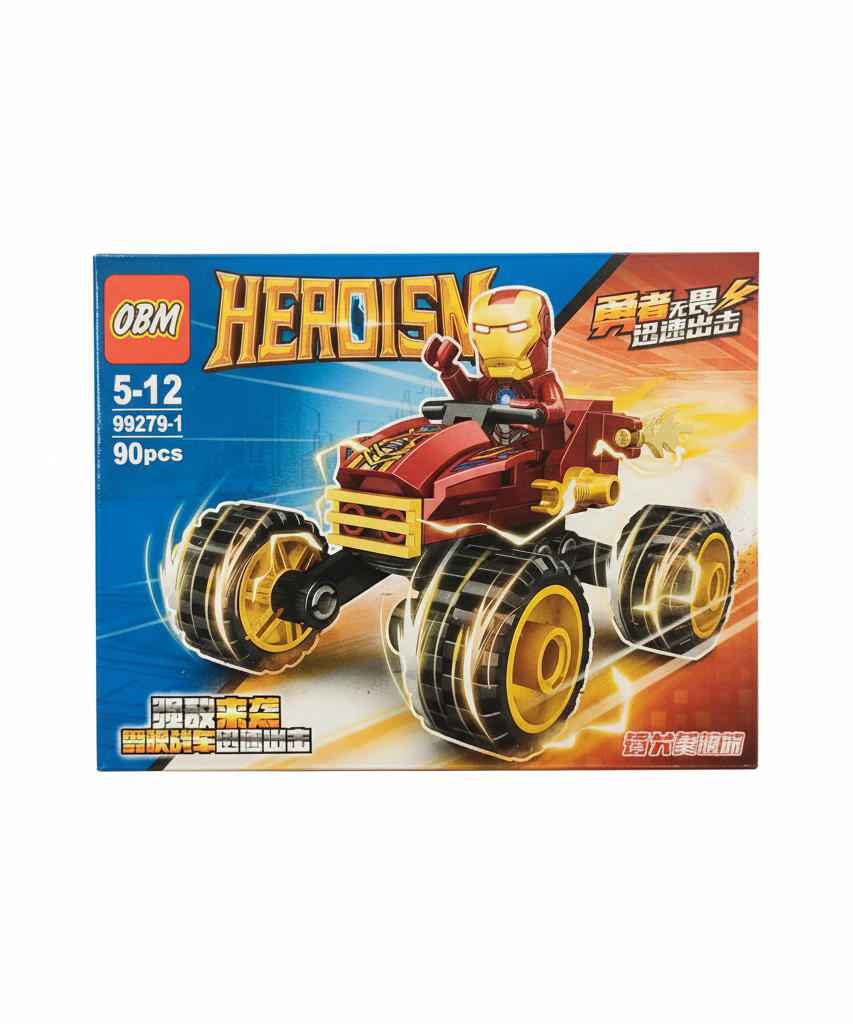 OBM HEROISM Iron Man Monster Buggy Building Set