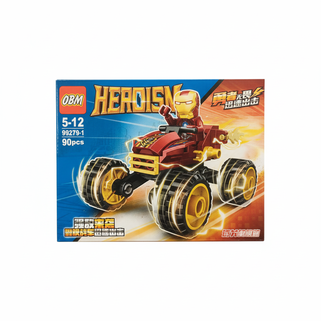 OBM HEROISM Iron Man Monster Buggy Building Set