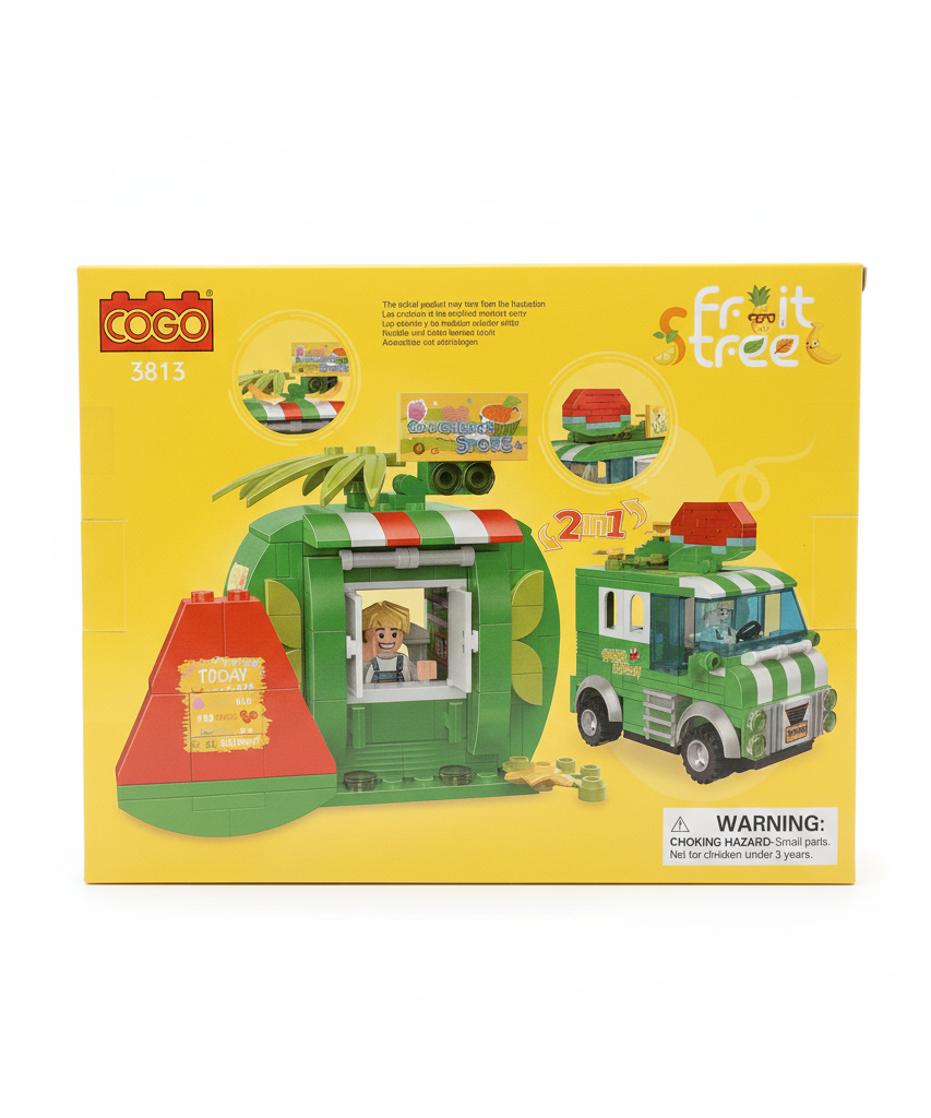 COGO Fruit Street 2-in-1 Convenience Store & Fruit Truck (3813)