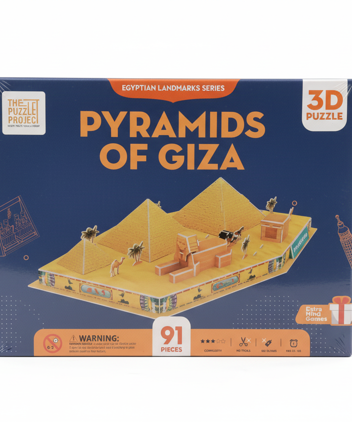 The Puzzle Project Egyptian Landmarks Series Pyramids of Giza 3D Puzzle
