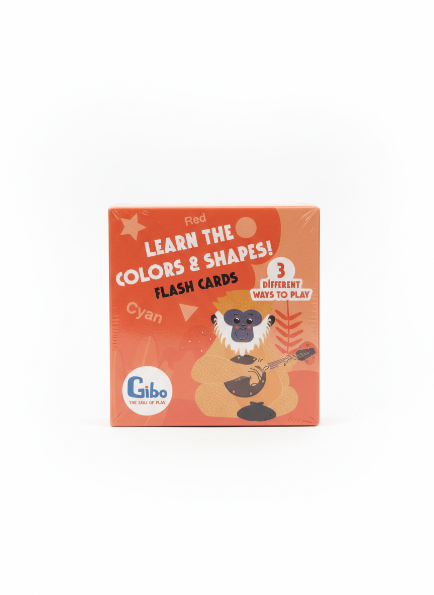 Gibo Learn the Colors & Shapes! Flash Cards