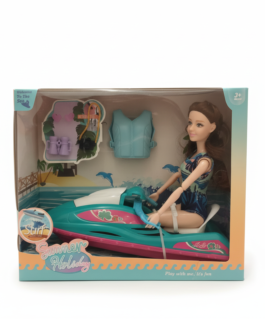 Welcome To The Sea Summer Holiday Doll & Jet Ski Play Set