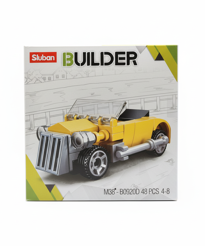 Sluban BUILDER M38-B0920D Yellow Roadster