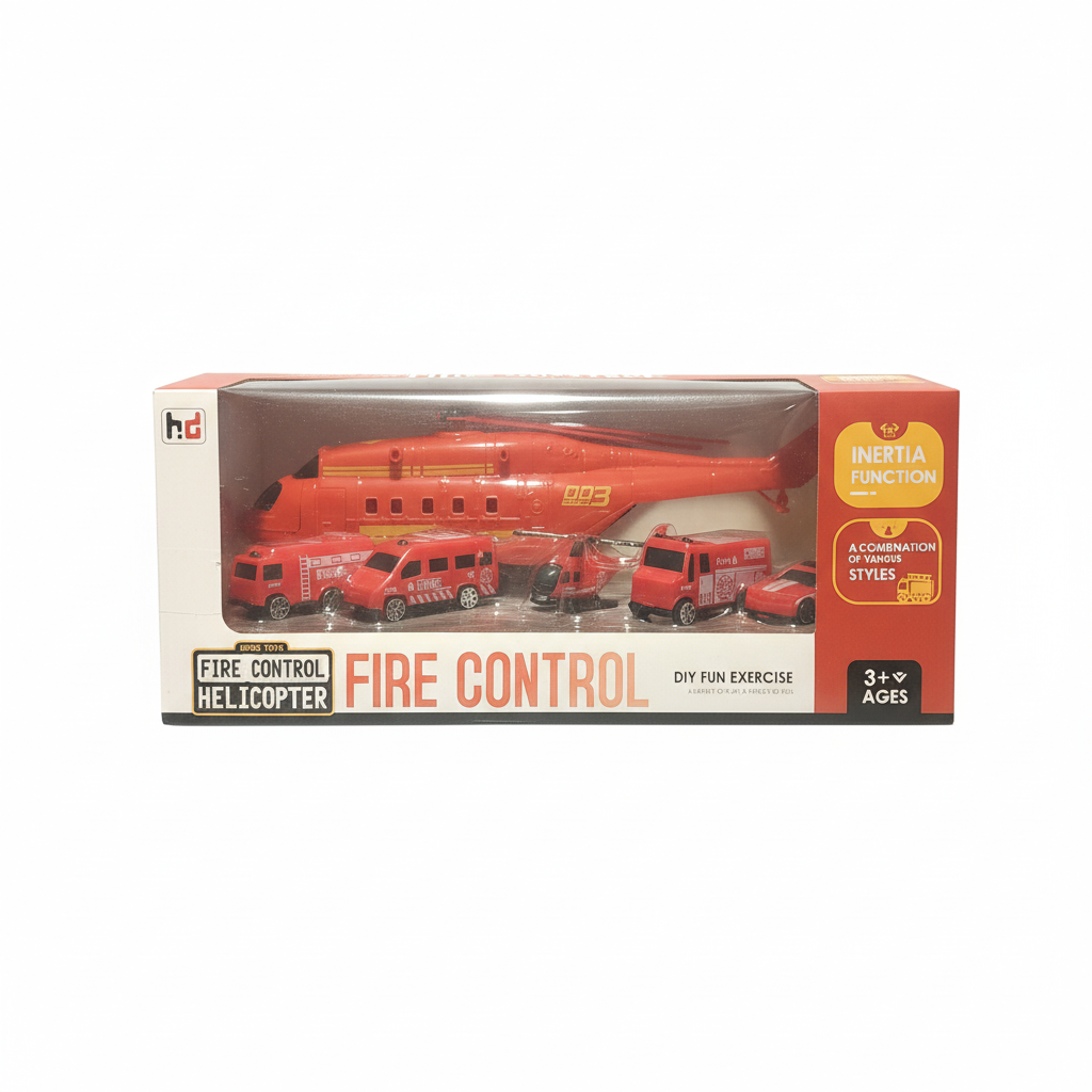 Fire Control Helicopter Series Toy Set