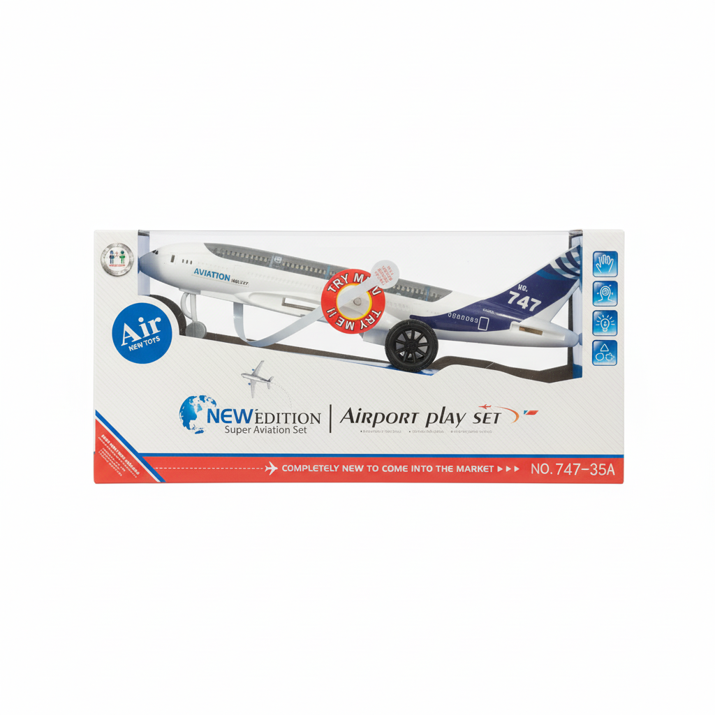 NEW EDITION Super Aviation Set Airport Play Set No. 747-35A
