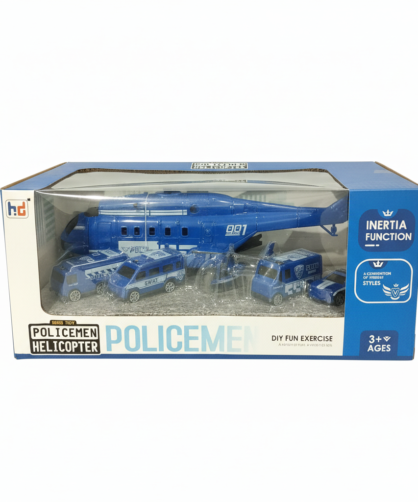 Policemen Helicopter Series Toy Set