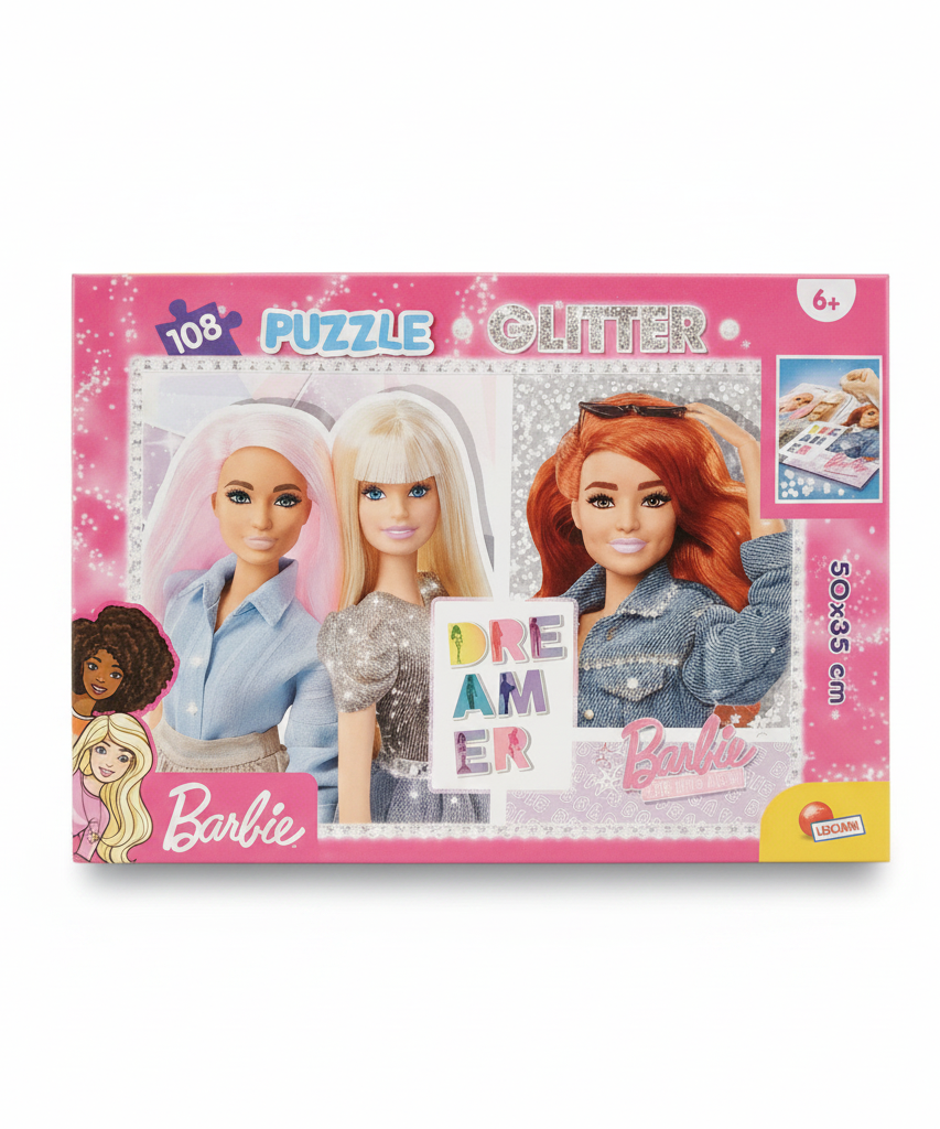 Barbie Epic Days Ahead Glitter Puzzle 108 Pieces