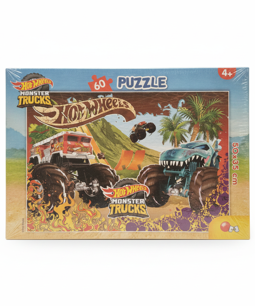 Hot Wheels Monster Trucks 60 Piece Puzzle