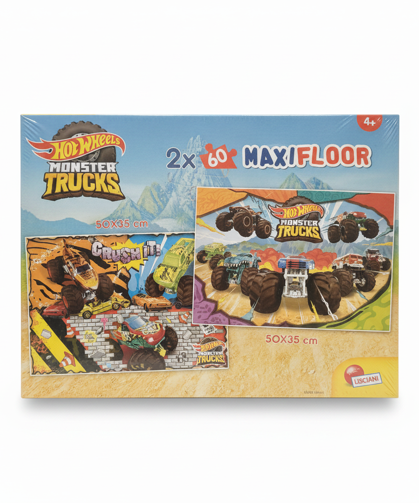 Hot Wheels Monster Trucks 2x60 MAXIFLOOR Puzzle