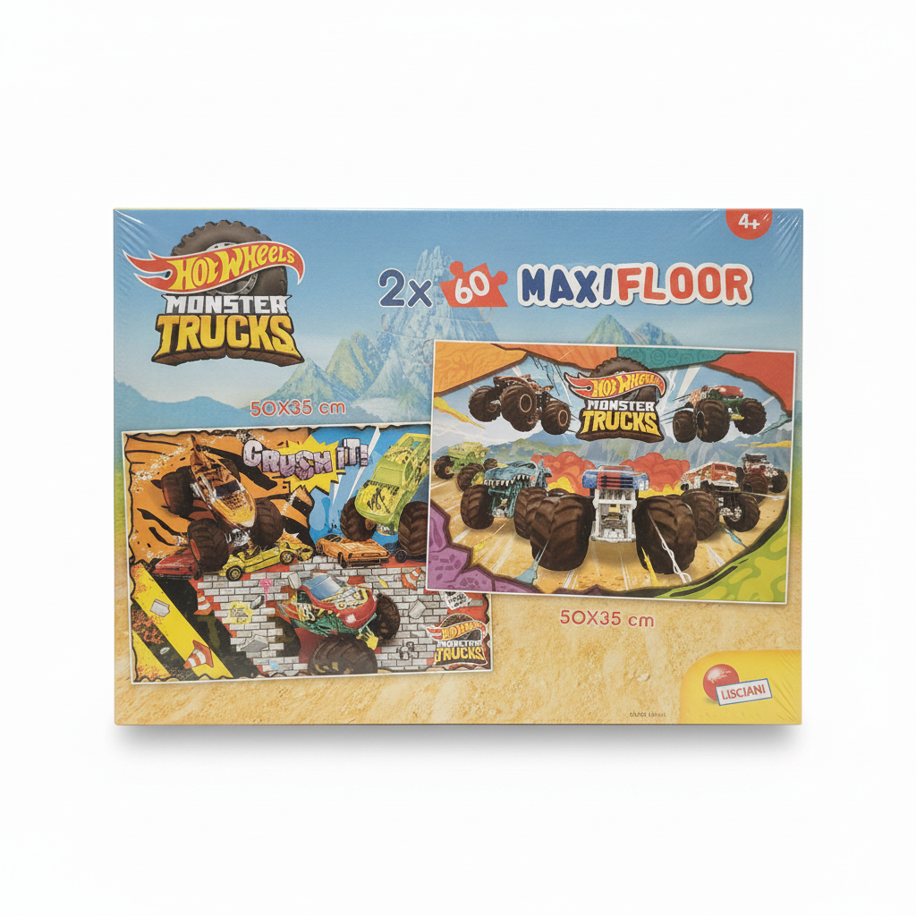 Hot Wheels Monster Trucks 2x60 MAXIFLOOR Puzzle