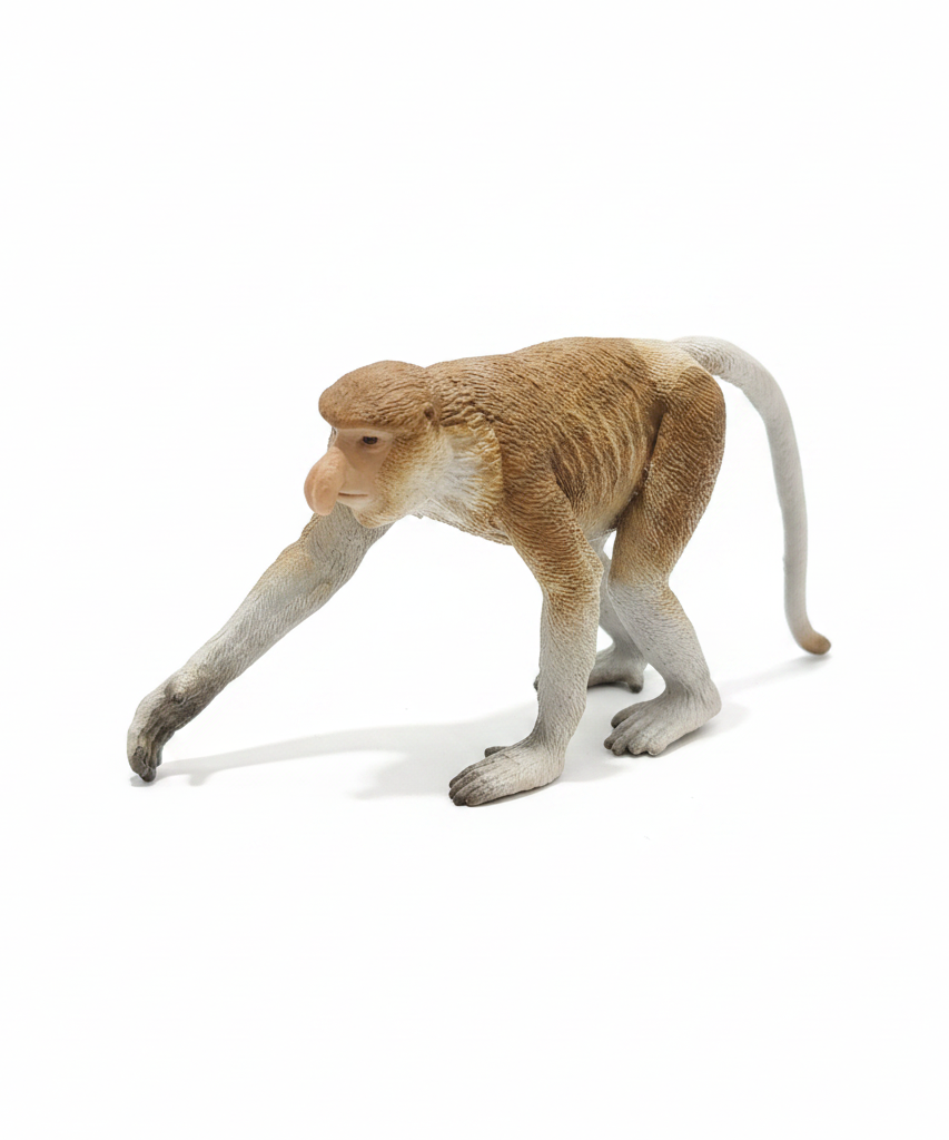 Realistic Proboscis Monkey Figurine